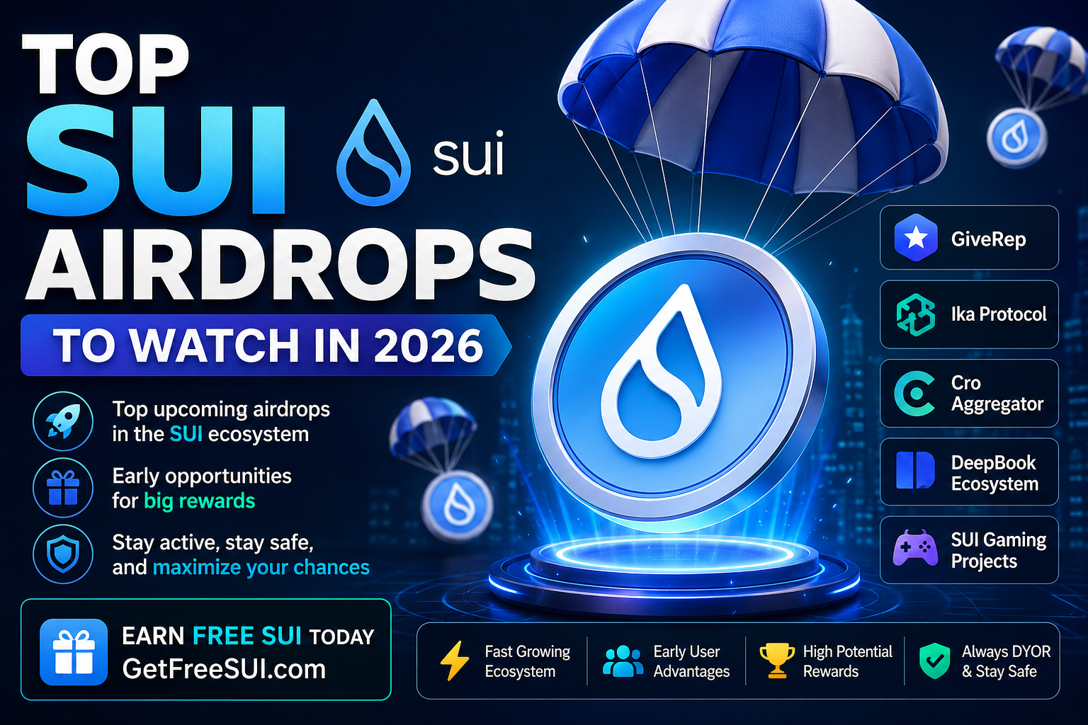 Top SUI Airdrops to Watch in 2026